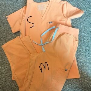 Figs Bright Orange Medical Scrubs